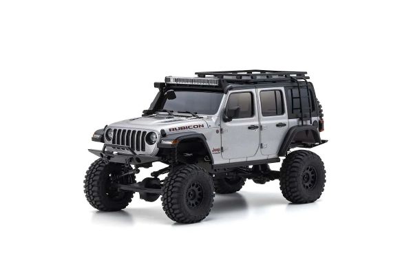 Kyosho MINI-Z 4×4 Series Ready set JeepⓇ Wrangler Unlimited Rubicon w/acc. Billet Silver Metallic - Iron City RC Hobbies