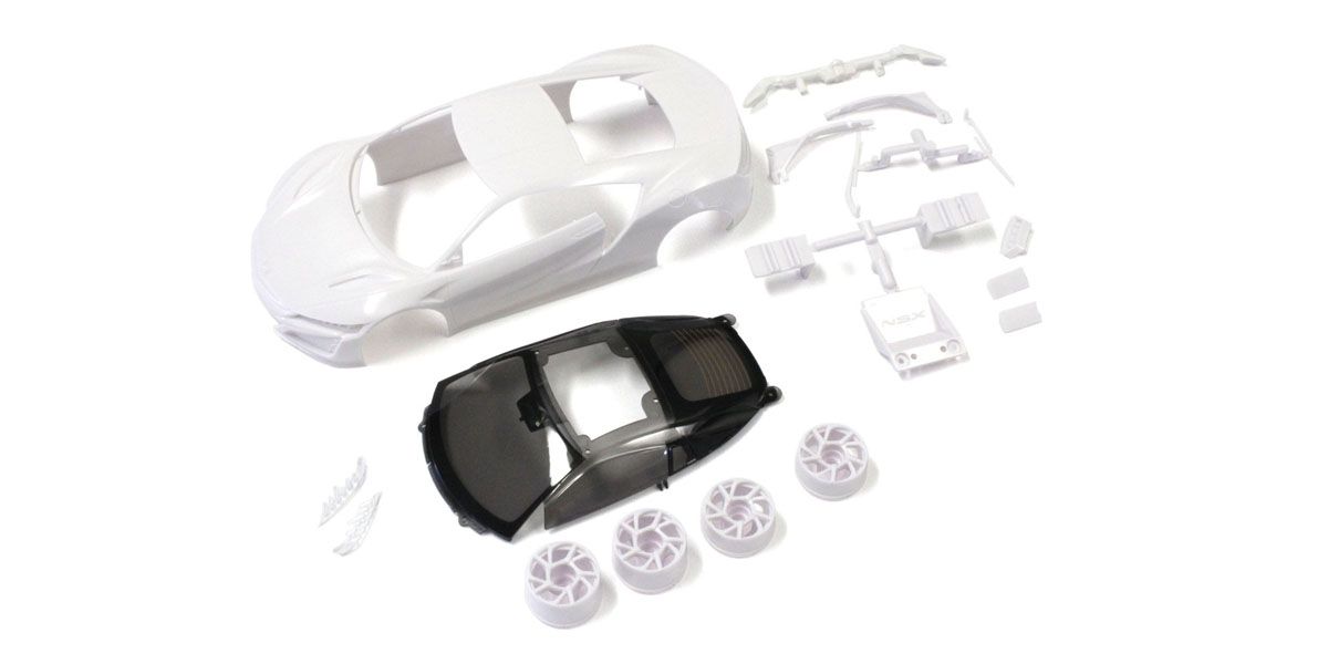 Honda NSX White body set(w/Wheels) - Iron City RC Hobbies