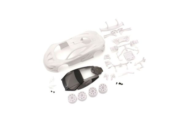 Kyosho McLaren P1 GTR White body set(w/Wheel) - Iron City RC Hobbies