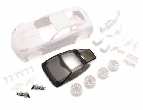 Kyosho Mini-Z CORVETTE ZR1 White Body Set w/Wheel - Iron City RC Hobbies
