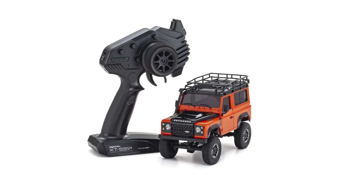 Kyosho Mini-Z 4x4 Defender D90 Adventure Orange/Black - Iron City RC Hobbies