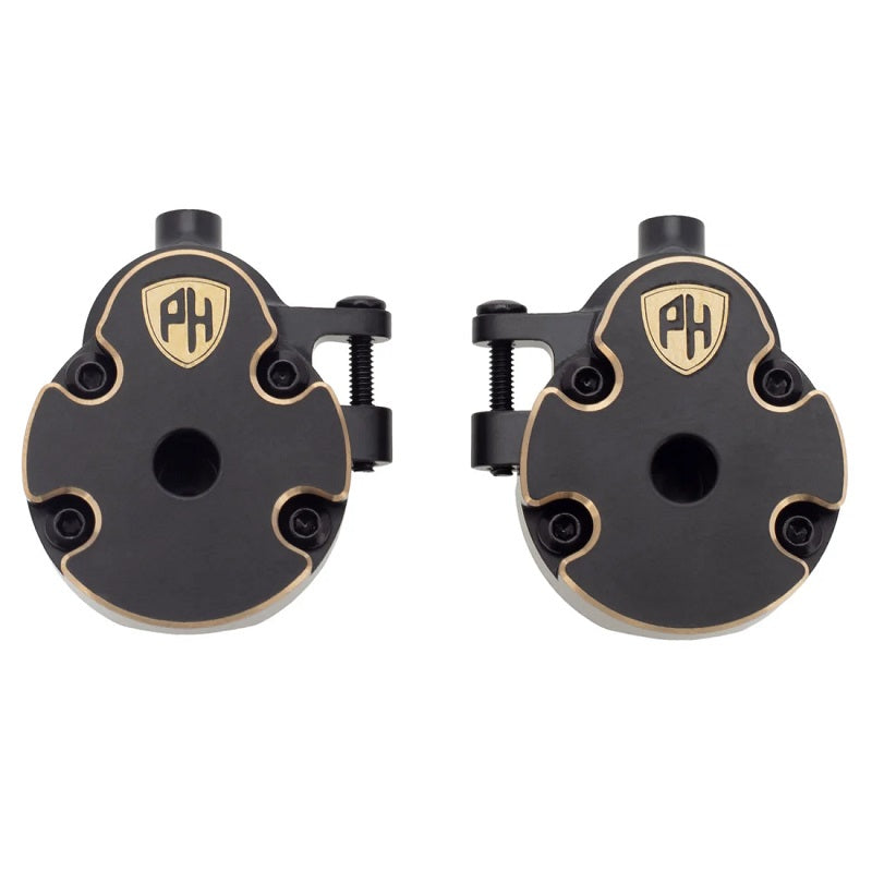 Power Hobby Brass Front Axle Portal Knuckle + Gear Cover, for Redcat Ascent-18 - Iron City RC Hobbies