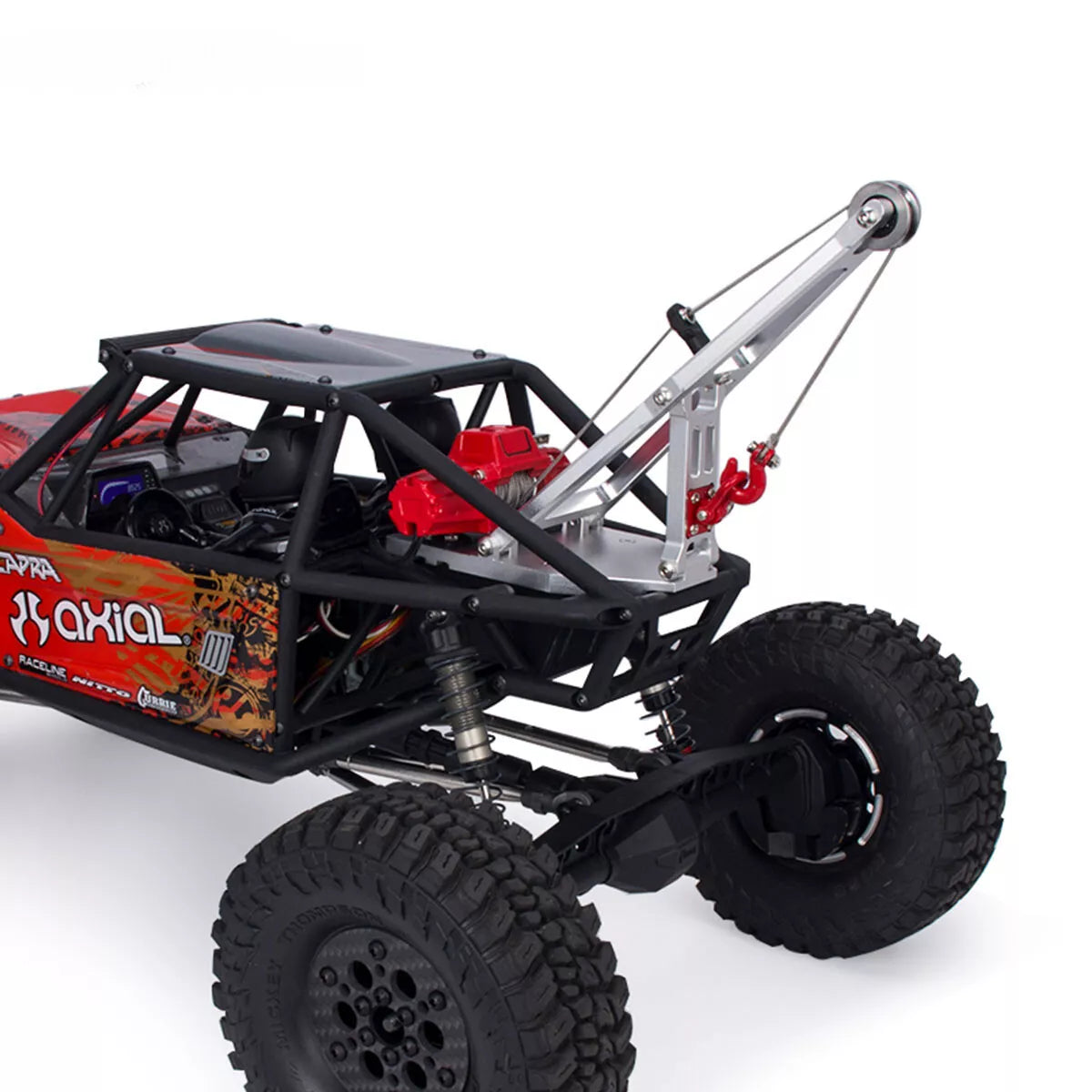 Powerhobby 1/10 1/0 Crawler Servo Winch Double Stent Rescue Tow Truck Crane Arm Wrecker kit Silver