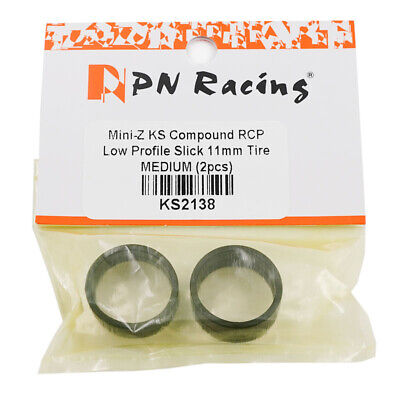 PN Racing Mini-Z KS Compound Low Profile Slick 11mm Tire MEDIUM (KS2138) - Iron City RC Hobbies
