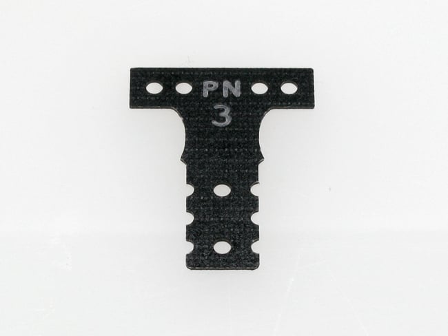 PN Racing Mini-Z MR03 MM G10 Black Fiber Glass T-Plate #3 (MR3043K) - Iron City RC Hobbies