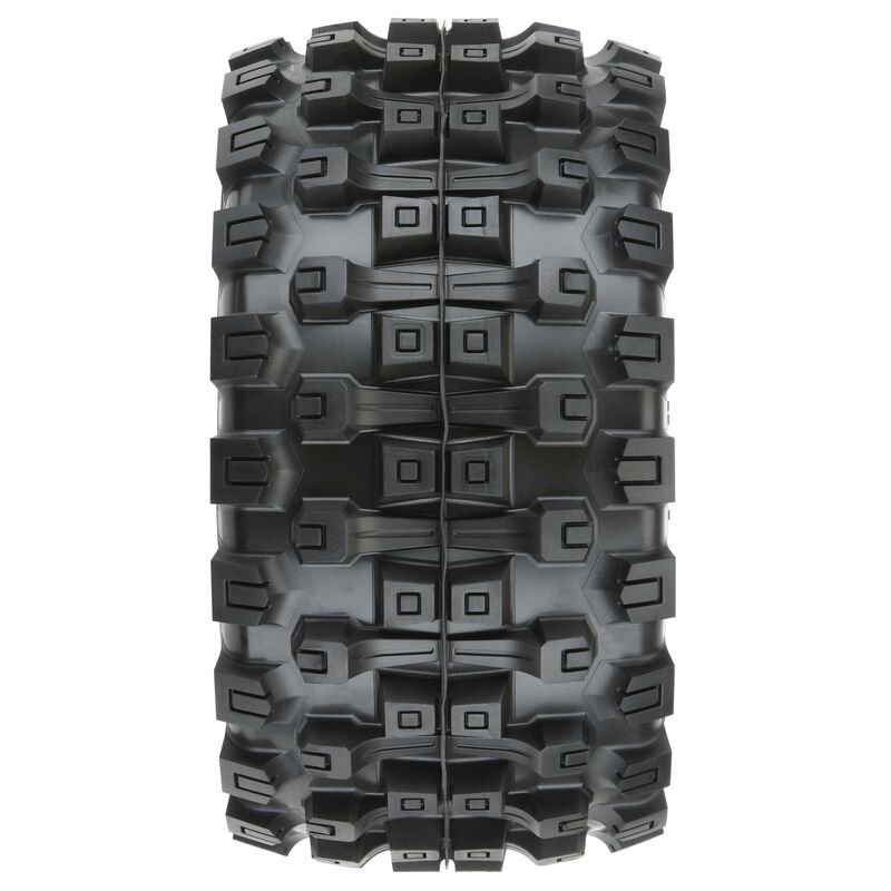 Pro-Line Racing 1/8 Badlands MX38 HP BELTED F/R 3.8" MT Mounted 17mm Black Raid (2)