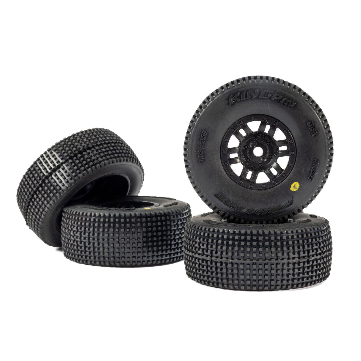 Pro-Line Racing 1/16 King Pin Front/Rear Tires MTD 12mm Black Split Six (4): MOJAVE GROM