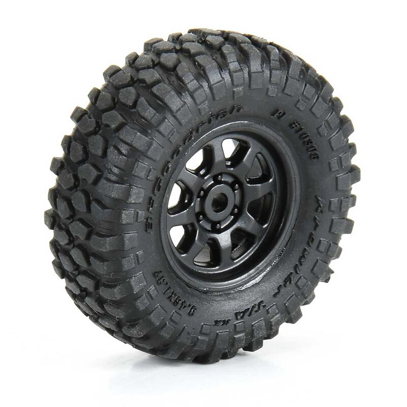 Proline 1/30 BFG Krawler T/A KX Front/Rear Mounted Black Icon Nuevo (4) for Axial SCX30