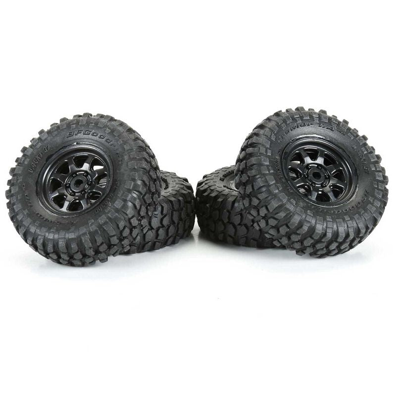 Proline 1/30 BFG Krawler T/A KX Front/Rear Mounted Black Icon Nuevo (4) for Axial SCX30