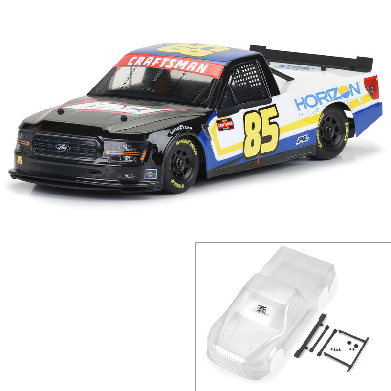 Pro-Line 1/12 Pre-Cut 2024 Ford F-150 Truck Clear Body: Losi NASCAR