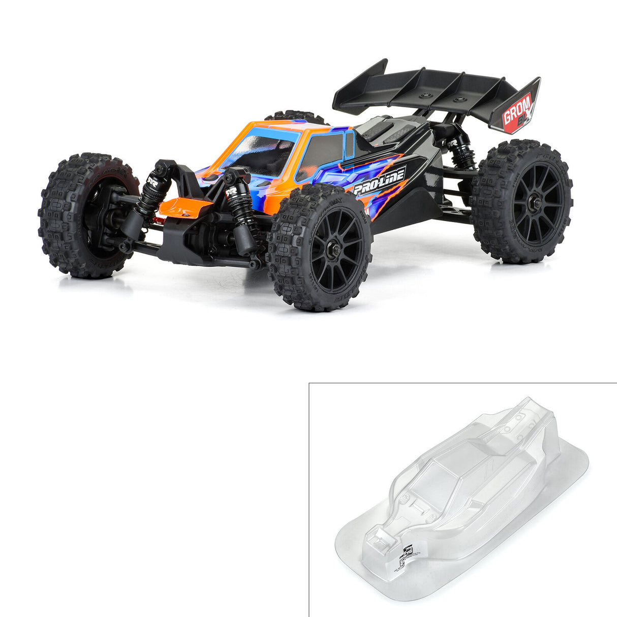 Pro-Line 1/14 Axis Clear Body: Typhon GROM