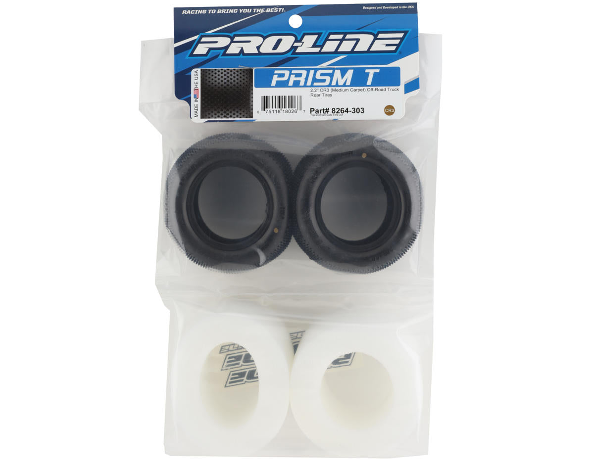 Pro-Line Prism T Carpet 2.2" Truck Rear Tires (2) (CR3) - Iron City RC Hobbies