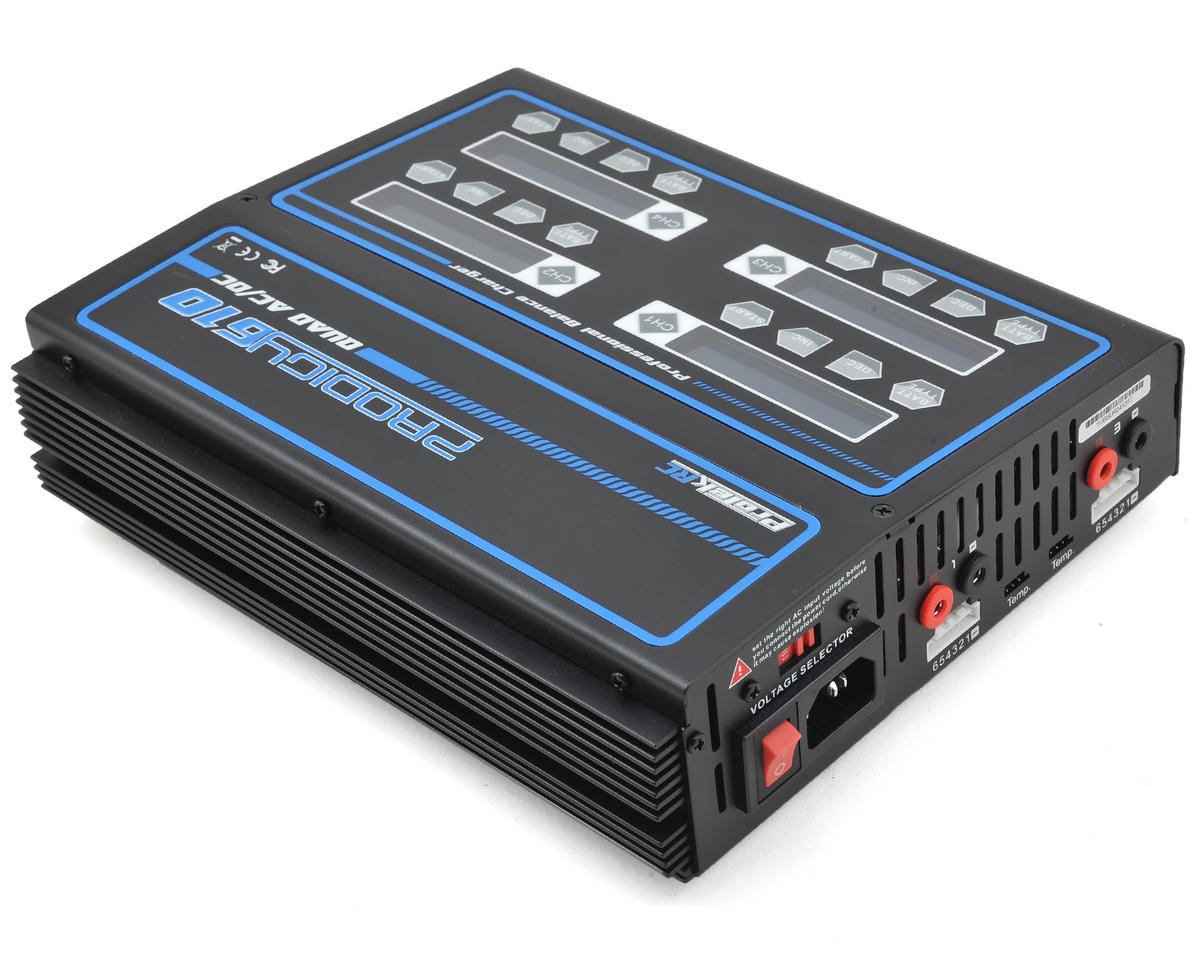 ProTek RC "Prodigy 610 QUAD AC" LiHV/LiPo AC/DC Battery Charger (6S/10A/100W x 4) - Iron City RC Hobbies