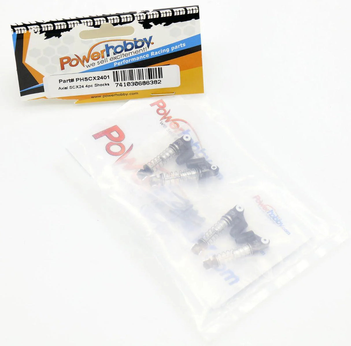 Powerhobby Aluminum Threaded Shocks Axial SCX24 (4) Front / Rear - Iron City RC Hobbies