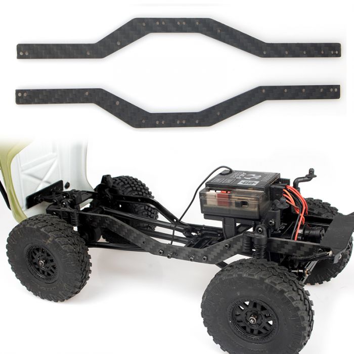 Powerhobby Axial SCX24 Deadbolt C10 JLU Betty Carbon Fiber Frame Rail set - Iron City RC Hobbies