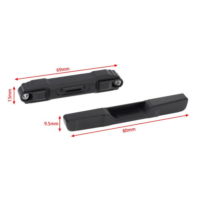 Powerhobby SCX24 Jeep Gladiator Bronco Front Rear Aluminum Bumper with Lights - Iron City RC Hobbies