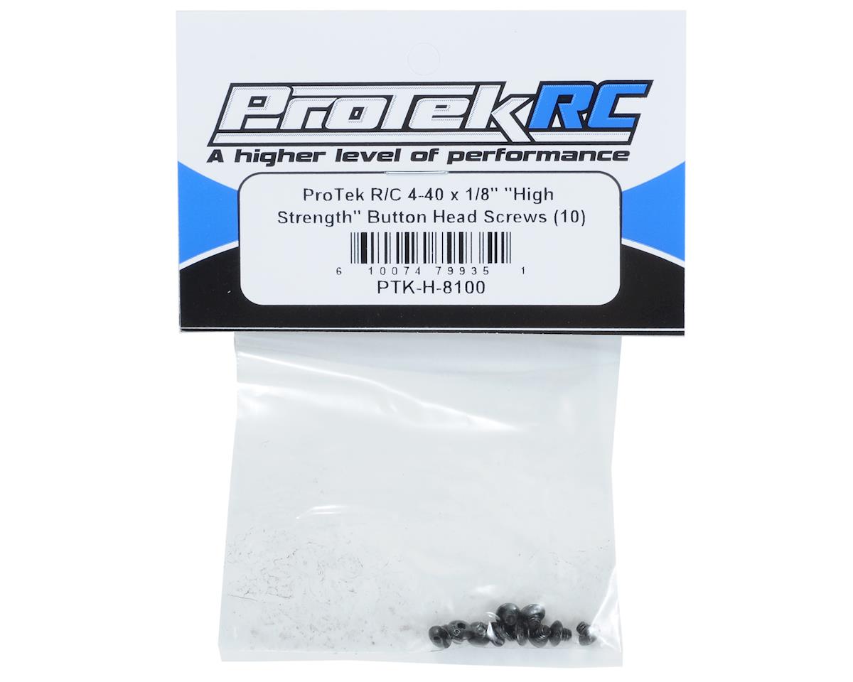 ProTek RC 4-40 x 1/8" "High Strength" Button Head - Iron City RC Hobbies