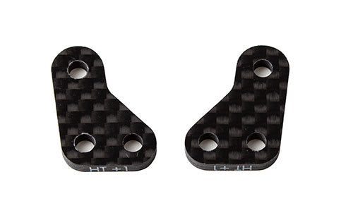 Associated FT RC10B6.3 Steering Block Arms, HT +1, Carbon Fiber - Iron City RC Hobbies
