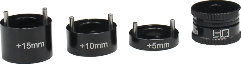 Hot Racing SD1420RH01 Aluminum Ride Height Gauge 14-20mm plus 5 10 15mm - Iron City RC Hobbies