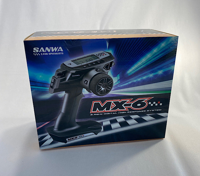 Sanwa/Airtronics MX-6 FH-E 3-Channel 2.4GHz Radio System w/RX-391W 3-Channel Receiver - Iron City RC Hobbies
