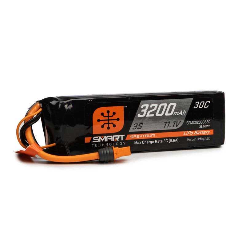 Spektrum 3200mAh 11.1v Smart 30C, IC3 - Iron City RC Hobbies