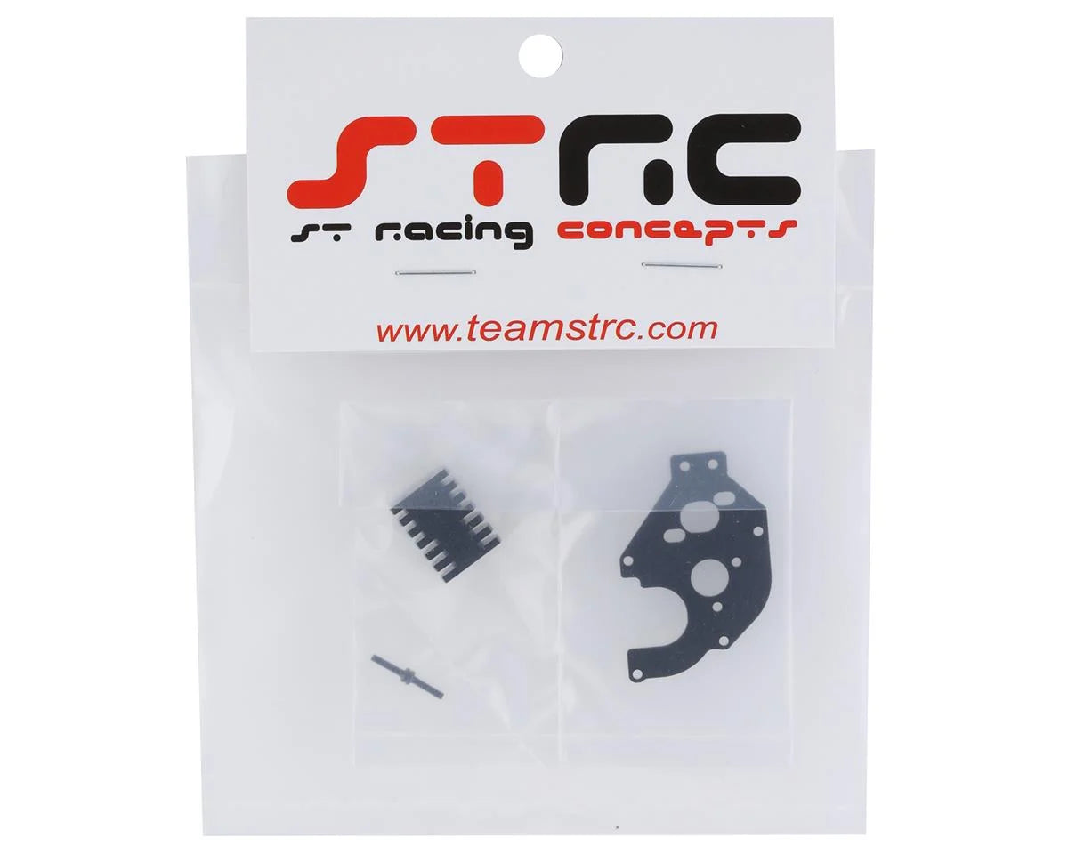 ST Racing Concepts Axial SCX24 Aluminum Motor Plate w/Heatsink (Black) - Iron City RC Hobbies