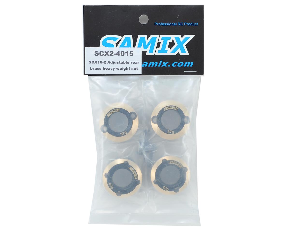 Samix SCX10 II Rear Brass Weight Set (4) - Iron City RC Hobbies