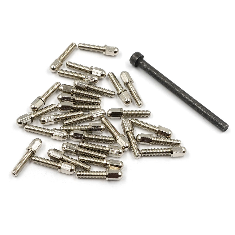 Scale Steel Bolt Wheel Screws M2.5 X 10mm 30pcs w/ Tool Silver - Iron City RC Hobbies