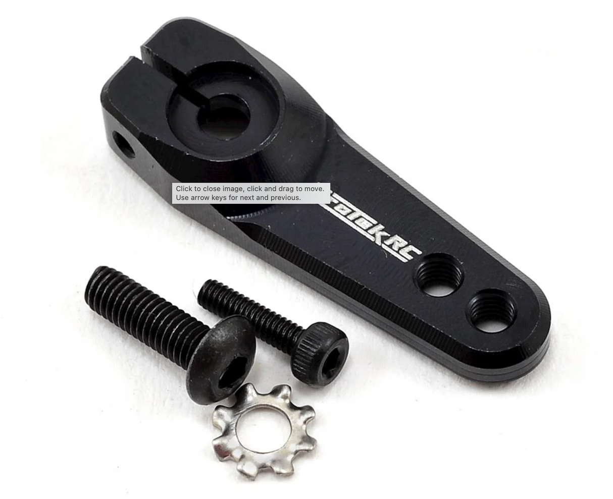 ProTek RC Aluminum Clamping Servo Horn (Black) (25T-ProTek) - Iron City RC Hobbies