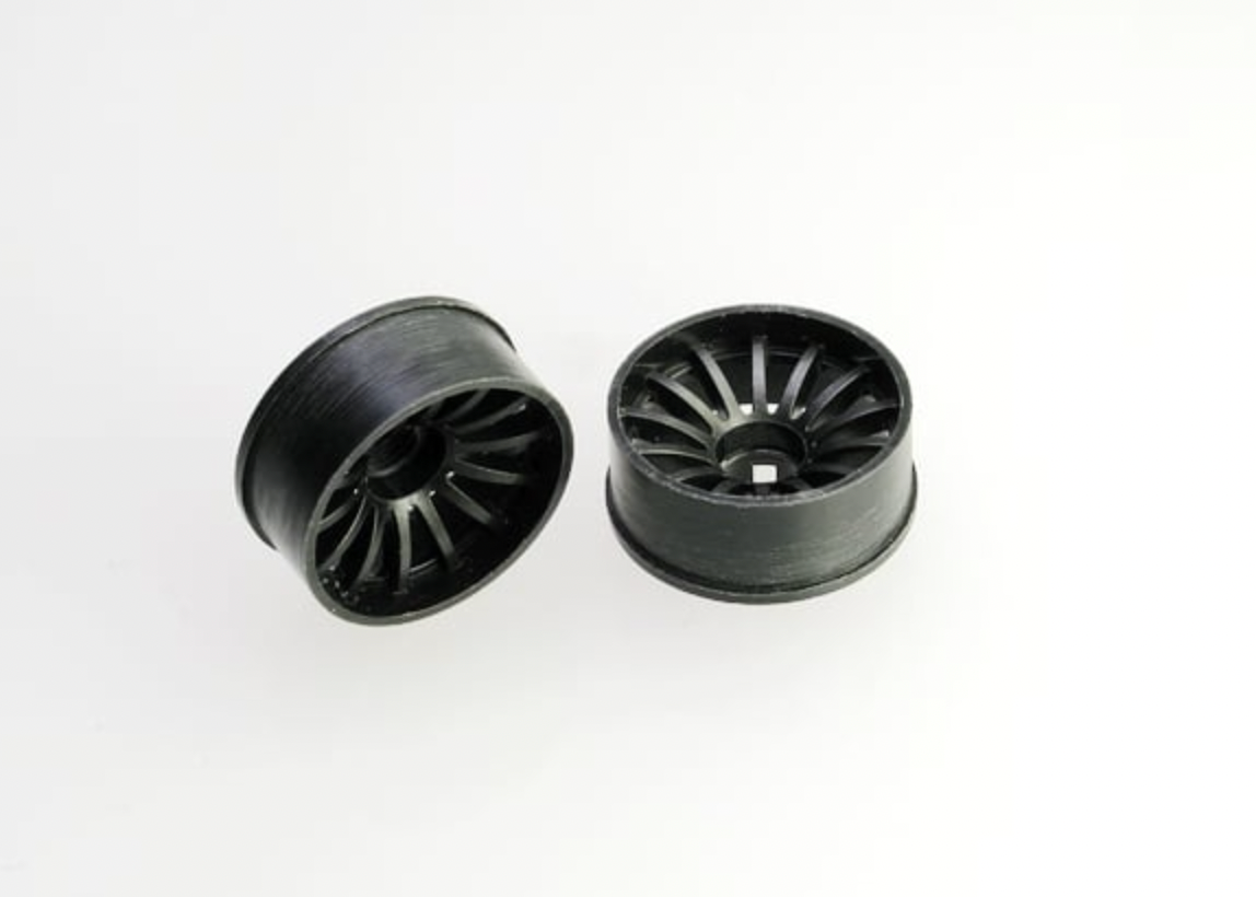PN Racing Mini-Z 2WD Machine Cut 16 Spoke Front Wheel F2 Black - Iron City RC Hobbies