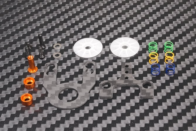 PN Racing Mini-Z MR02/03 Multi Length Graphite Disk Damper Set (Orange) - Iron City RC Hobbies