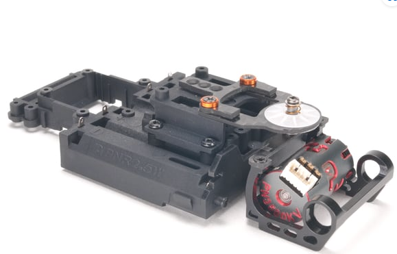 PN Racing Mini-Z V4 94-98mm Motor Mount for Kyosho Motor (Black) - Iron City RC Hobbies