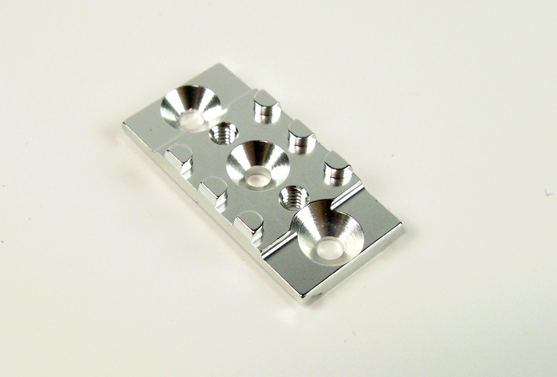 PN Racing PNR2.5W Chassis Alloy LM T-Bar Mount (Silver) - Iron City RC Hobbies