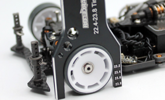 Reflex Racing Aluminum Tire Gauge Set (3pcs) - 21.0mm to 25.5mm
