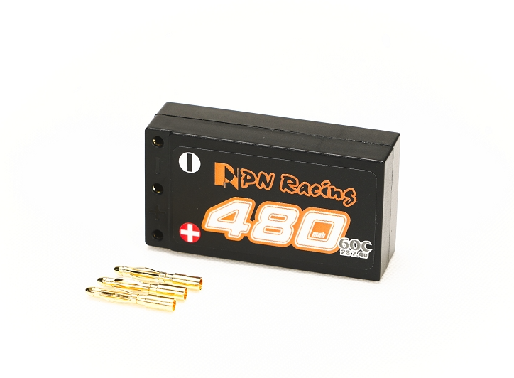 PN Racing V6 LiPo 2S 7.4V (Choose mAh) 60C Hardcase Battery