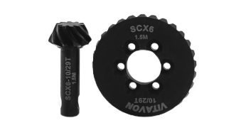 VITAVON HD (Choos3e Tooth) Steel Ring & Pinion Spiral Cut Bevel Gear For Axial SCX6