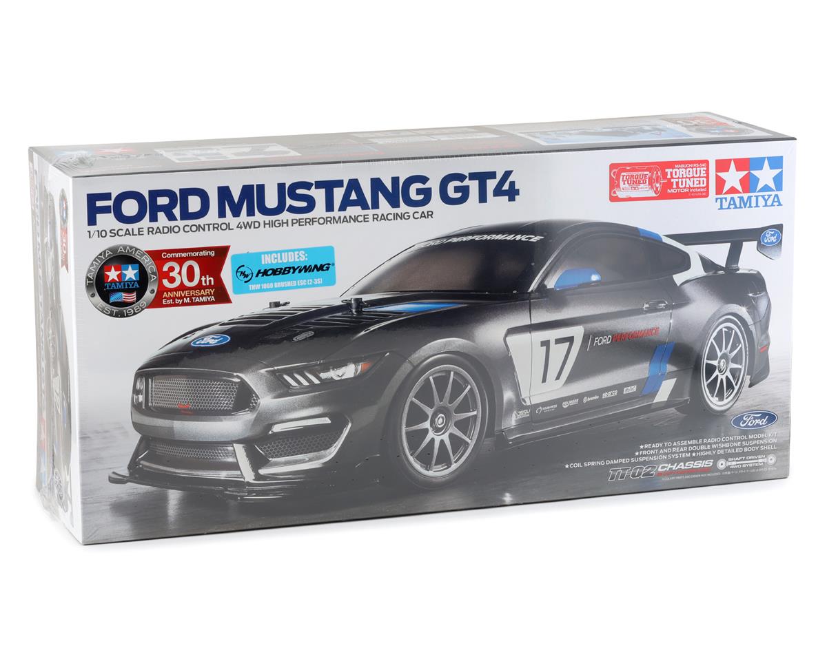 Tamiya Ford Mustang GT4 1/10 4WD Electric Touring Car Kit (TT-02) - Iron City RC Hobbies