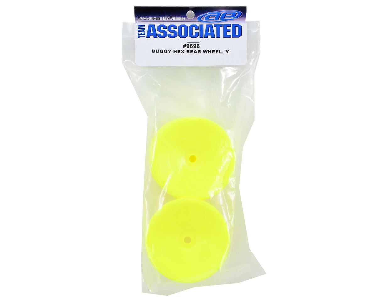 Associated 2/4WD Rear Wheel 2.2", 12mm Hex, Yellow - Iron City RC Hobbies