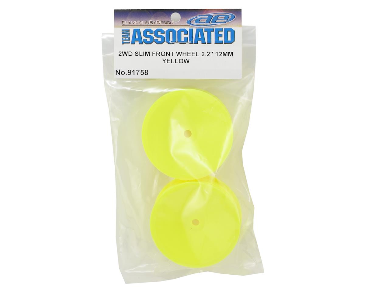 Associated 12mm Hex 2.2" "Slim" Front Buggy Wheels (Yellow) (2) (B6) - Iron City RC Hobbies