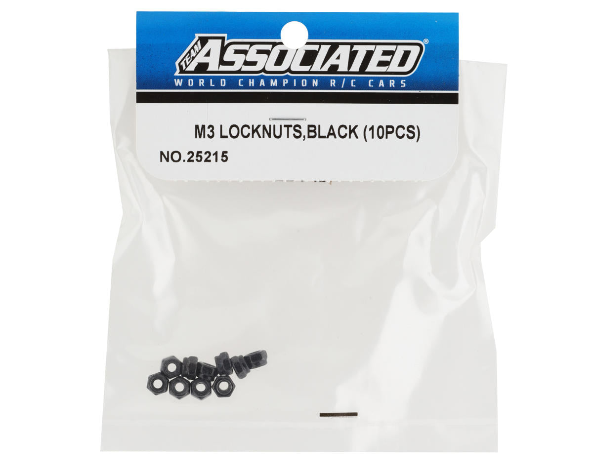 Team Associated 3mm Locknut (10) - Iron City RC Hobbies