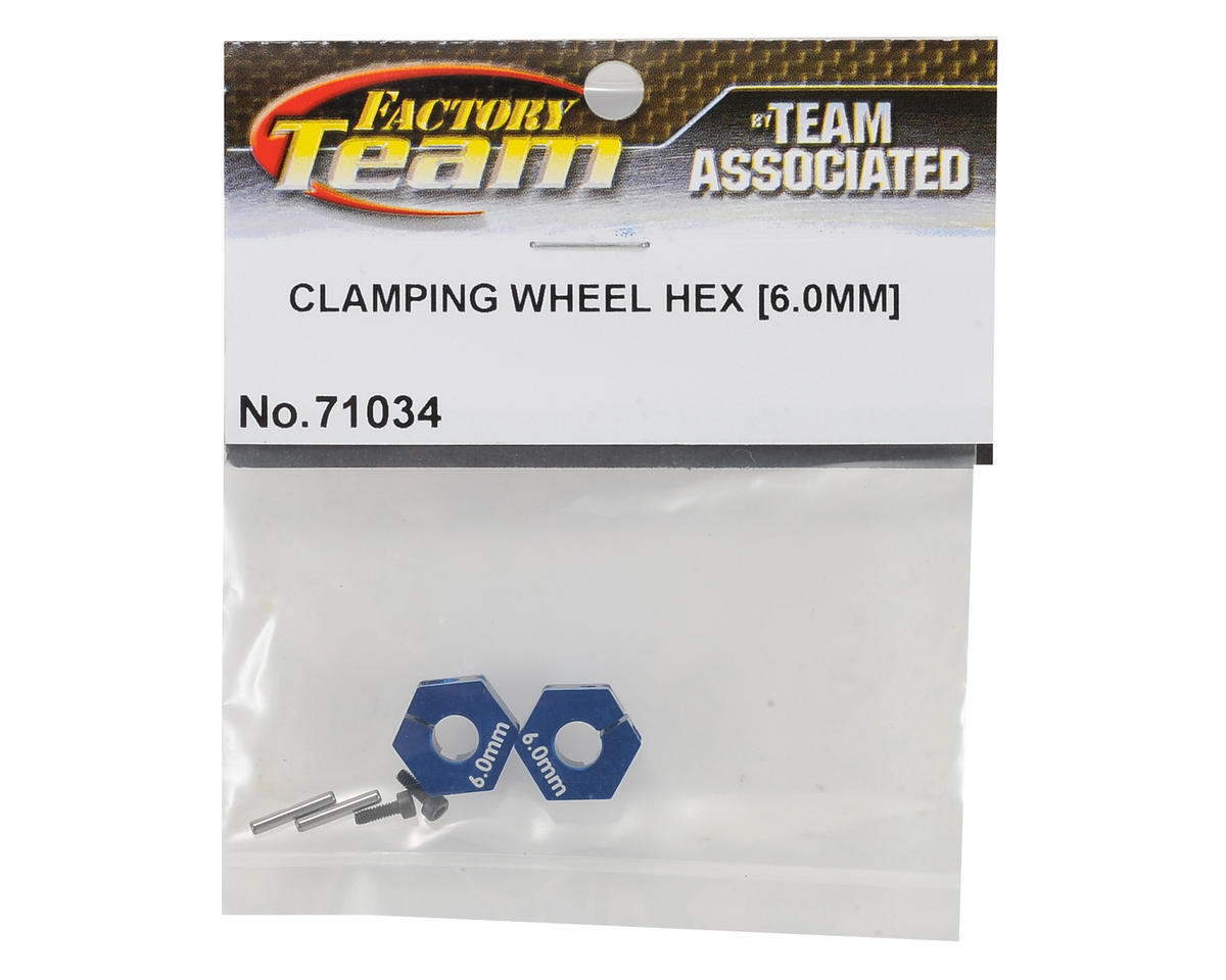 Team Associated 6.0mm Factory Team Clamping Wheel Hex (2) - Iron City RC Hobbies