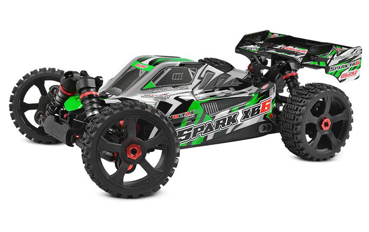 Corally Spark XB6 1/8 6S Basher Buggy RTR - Green - Iron City RC Hobbies