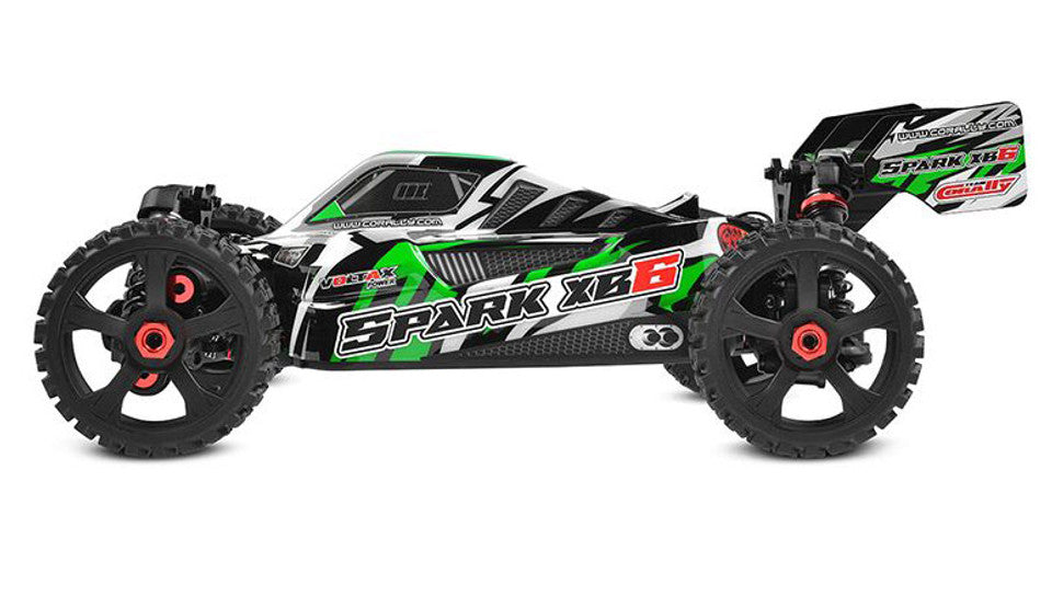 Corally Spark XB6 1/8 6S Basher Buggy RTR - Green - Iron City RC Hobbies