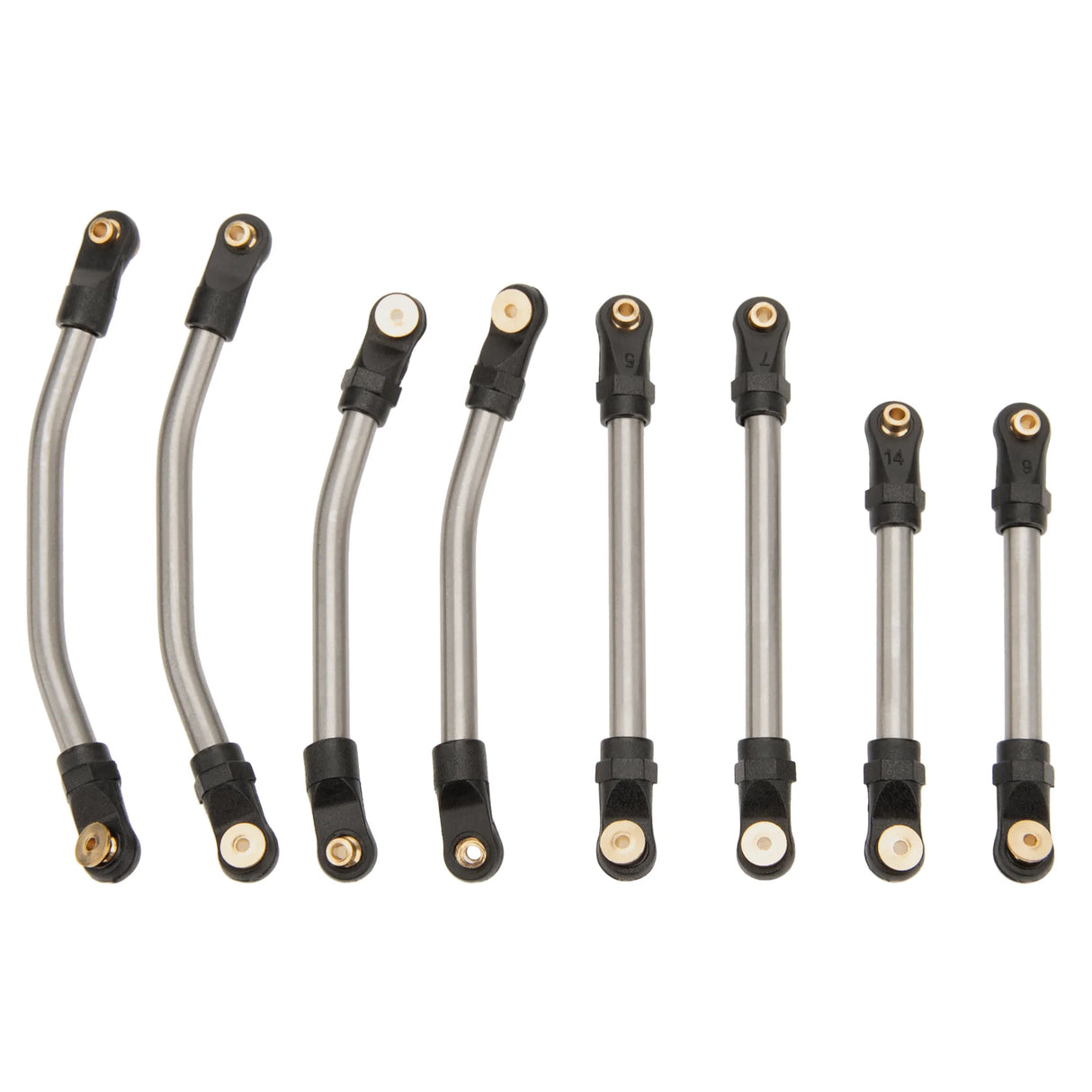 MEUS Racing SCX24 Double Bent High Clearance Chassis Links for Axial 1/24 SCX24 C10 Bronco Wrangler