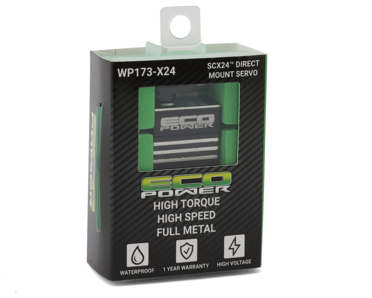EcoPower WP173-X24 Aluminum Digital Micro Servo Direct Fit For Axial SCX24 (HV) (Waterproof)