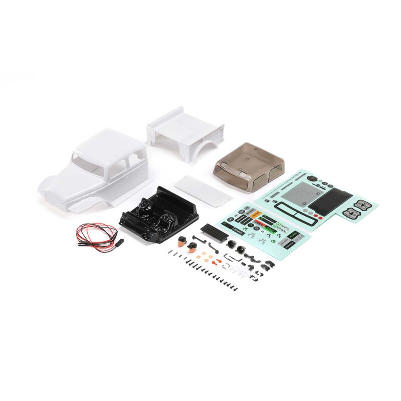 Axial Body, White: SCX24 Dodge Power Wagon - Iron City RC Hobbies