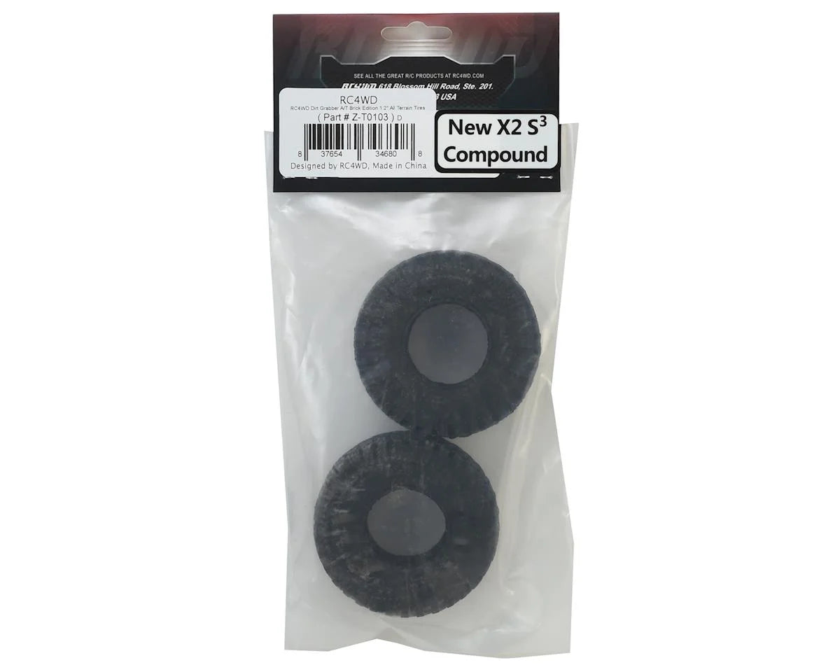RC4WD Dirt Grabber A/T Brick Edition 1.2" All Terrain Tires - Iron City RC Hobbies