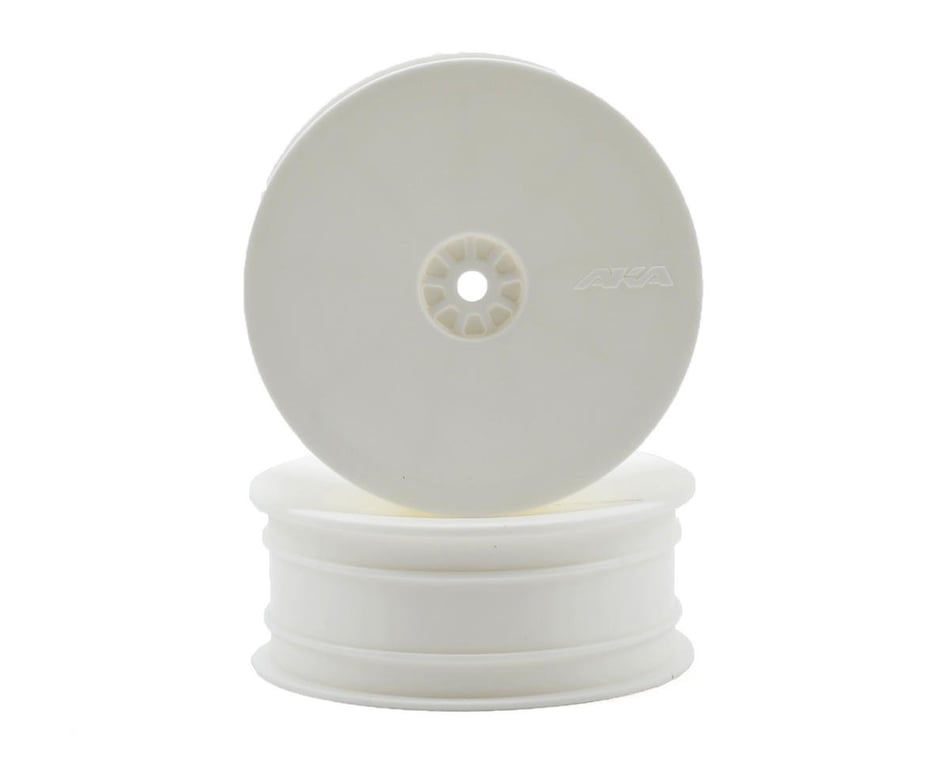 AKA 12mm Hex "HEXlite" 2.2 Front Wheels (2) (B6/RB6) (White) (23202W) - Iron City RC Hobbies