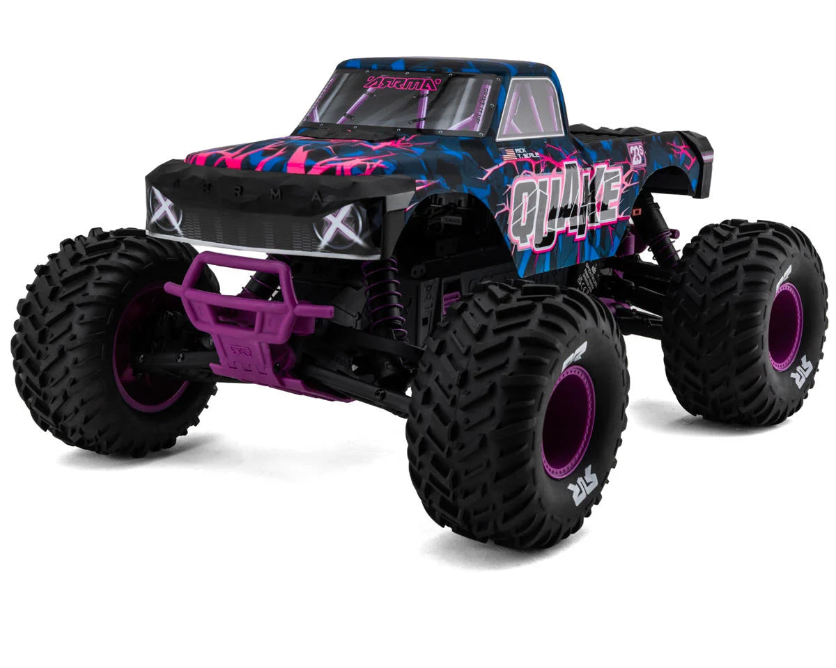 Arrma Quake 223S DSC 1/10 RTR Brushless 2WD Monster Truck (Choose Color) w/SLT2 2.4GHz Radio