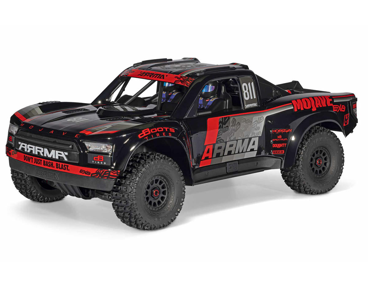 Arrma Mojave 6S EXB RTR Brushless 1/7 4WD Extreme Bash Desert Truck (Black/Red) w/2.4GHz Radio